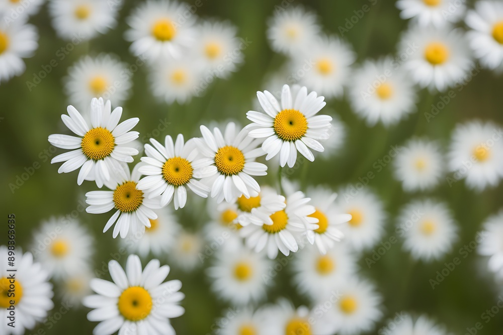 Ox eye daisy flower bokeh background, Ai Generated Ox eye daisy flower bokeh background, Ai Generated