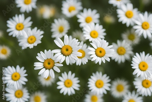 Ox eye daisy flower bokeh background, Ai Generated