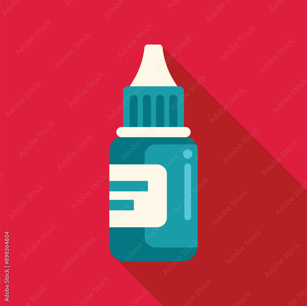Medical dropper bottle dispensing liquid medicine, representing healthcare and treatment Medical dropper bottle dispensing liquid medicine, representing healthcare and treatment