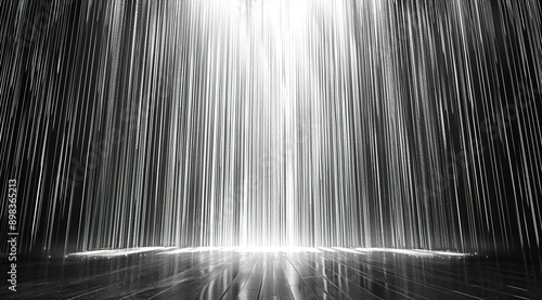 water flowing in the rain