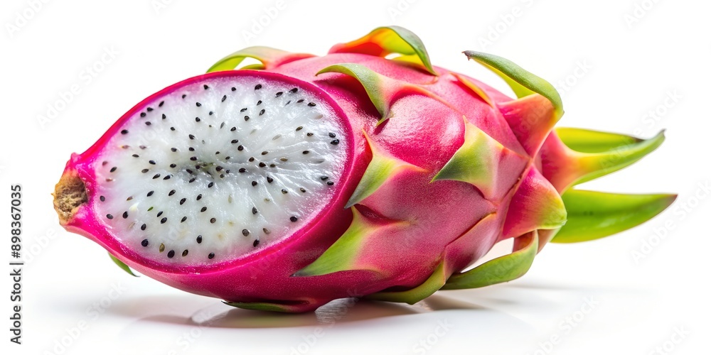 Dragon fruit in white background AI Generative Dragon fruit in white background AI Generative