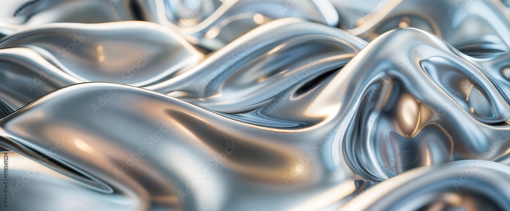 Liquid Metal Waves in Abstract Form