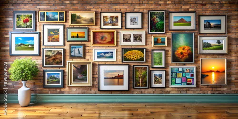 A picture on a wall informative Vibrant engaging Generative AI A picture on a wall informative Vibrant engaging Generative AI