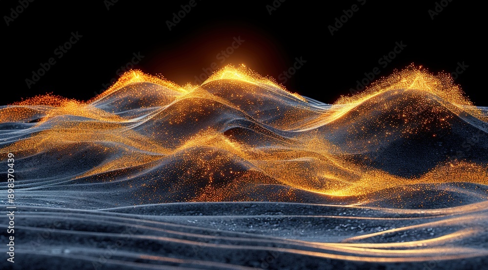 Naklejka premium fractal flame