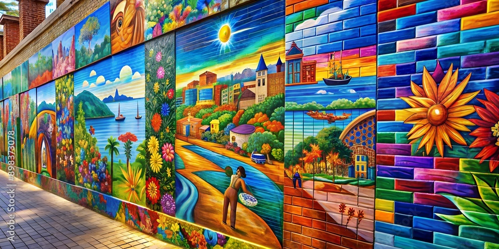 A picture on a wall informative Vibrant engaging AI Generative A picture on a wall informative Vibrant engaging AI Generative