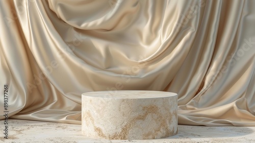 White Bowl on Table Next to Curtain