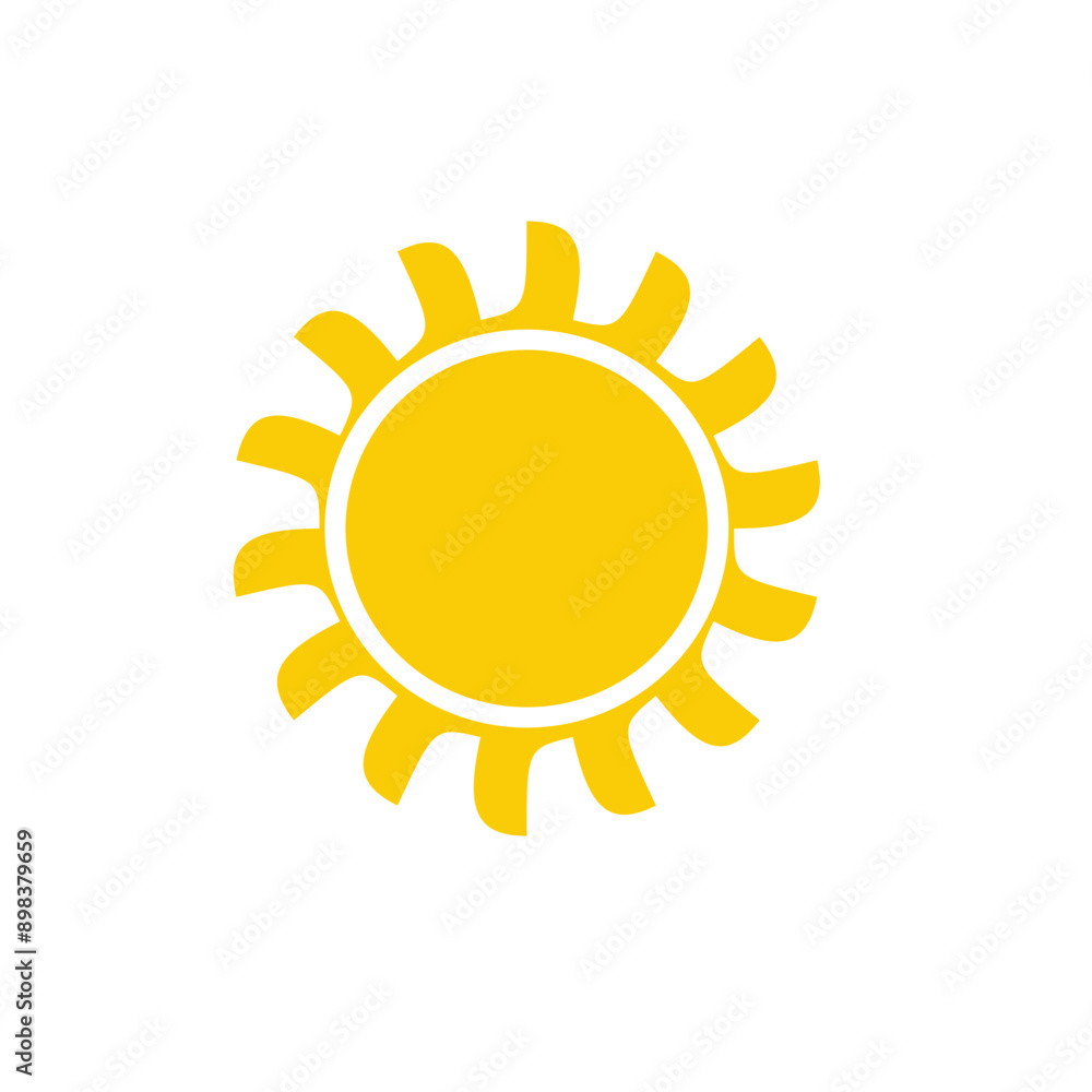 Yellow sun icons. . Yellow sun star icons. Vector illustration Yellow sun icons. . Yellow sun star icons. Vector illustration