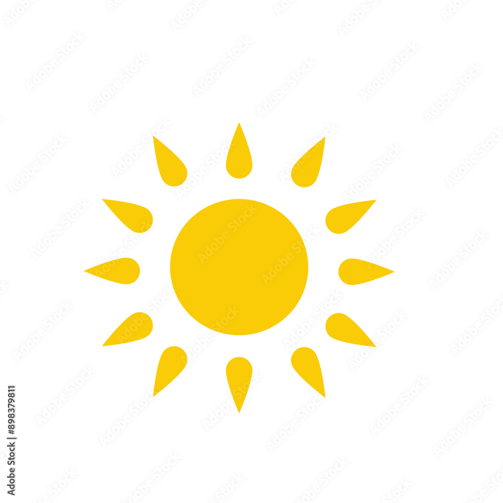 Yellow sun icons. . Yellow sun star icons. Vector illustration Yellow sun icons. . Yellow sun star icons. Vector illustration