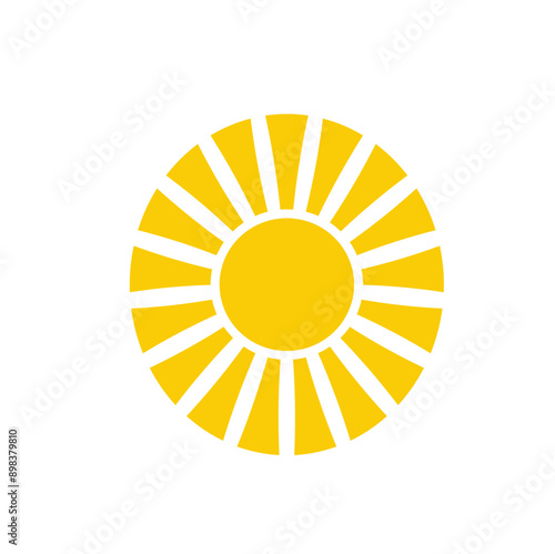 Yellow sun icons. . Yellow sun star icons. Vector illustration