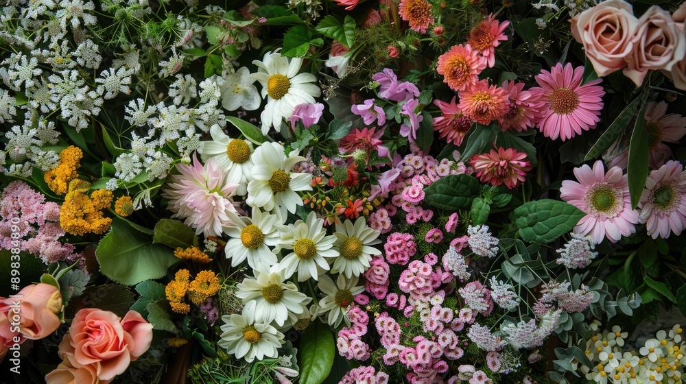 Floral display in spring Natural backdrop Floral display in spring Natural backdrop