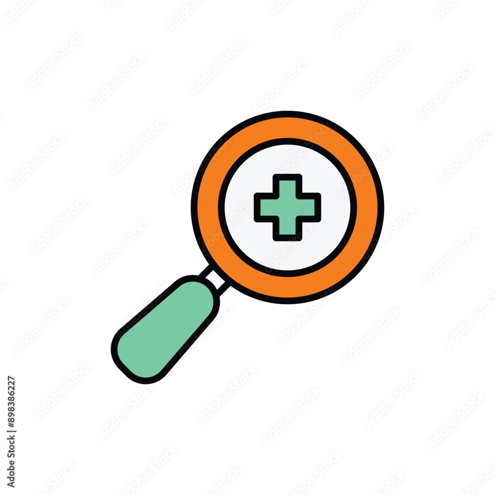 Zoom In icon design with white background stock illustration Zoom In icon design with white background stock illustration