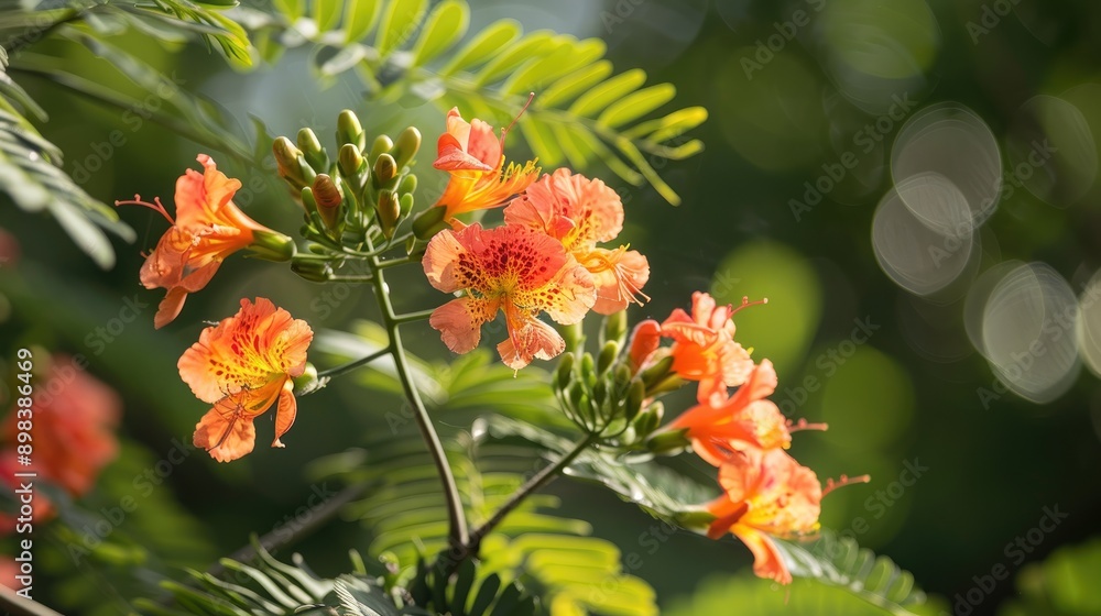 Flowering Plant Delonix regia a Member of Fabaceae Family Flowering Plant Delonix regia a Member of Fabaceae Family