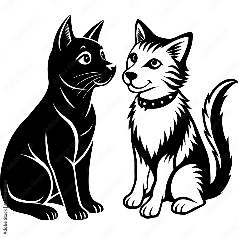 cat and dog cat and dog