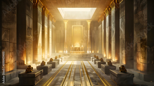 Inside of Third Solomon Temple
Interior of God Temple In Jerusalem 
Jesus Christ home
Israel JHWH God temple