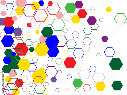 Raster globula fireworks organized with scatter contour rhombus elements. Bright Raster illustration. photo