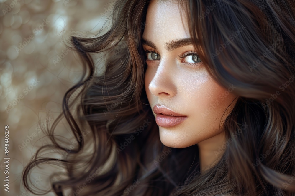 A stunning side profile of a young woman with flawless skin, highlighting her natural beauty and radiant glow. A stunning side profile of a young woman with flawless skin, highlighting her natural beauty and radiant glow.