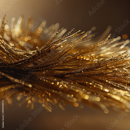 golden sparkle burst energy sparke glitter background design photo