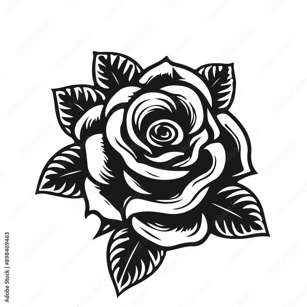 black tattoo design, rose black tattoo design, rose