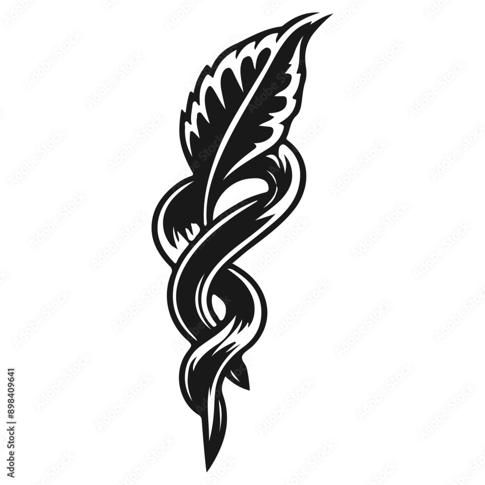 Naklejka premium black tattoo design