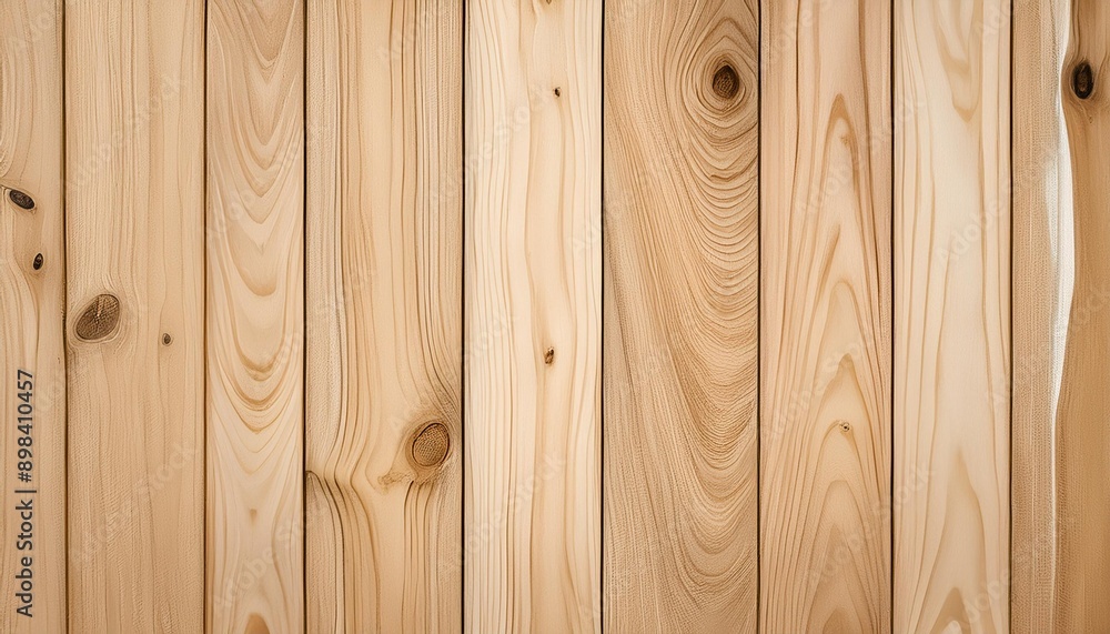 Naklejka premium Natural wood texture, top view of natural pattern for backdrop, light wooden color, abstract background.