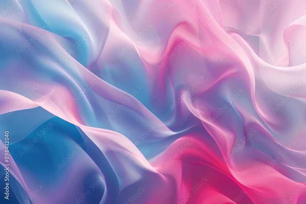 Obraz premium Soft, glowing gradients blending seamlessly together, Abstract white and orange fabric with unique patterns and textures, AI generated