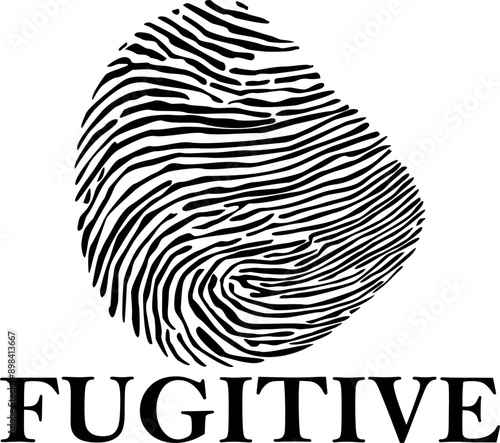 fugitive design typography vector for print t shirt
