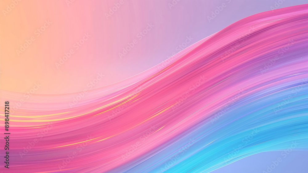 Fototapeta premium Vibrant Abstract Wave Background with Gradient Colors and Fluid Motion Perfect for Modern Design and Creative Art Projects