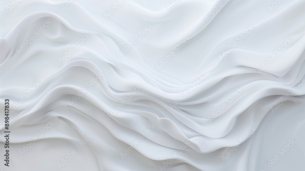 Elegant White Silk Fabric Texture with Flowing Folds and Smooth Wavy Patterns for Luxury Design, Wedding Decoration, Fashion Background, or Home Decor 8k Wallpaper Elegant White Silk Fabric Texture with Flowing Folds and Smooth Wavy Patterns for Luxury Design, Wedding Decoration, Fashion Background, or Home Decor 8k Wallpaper