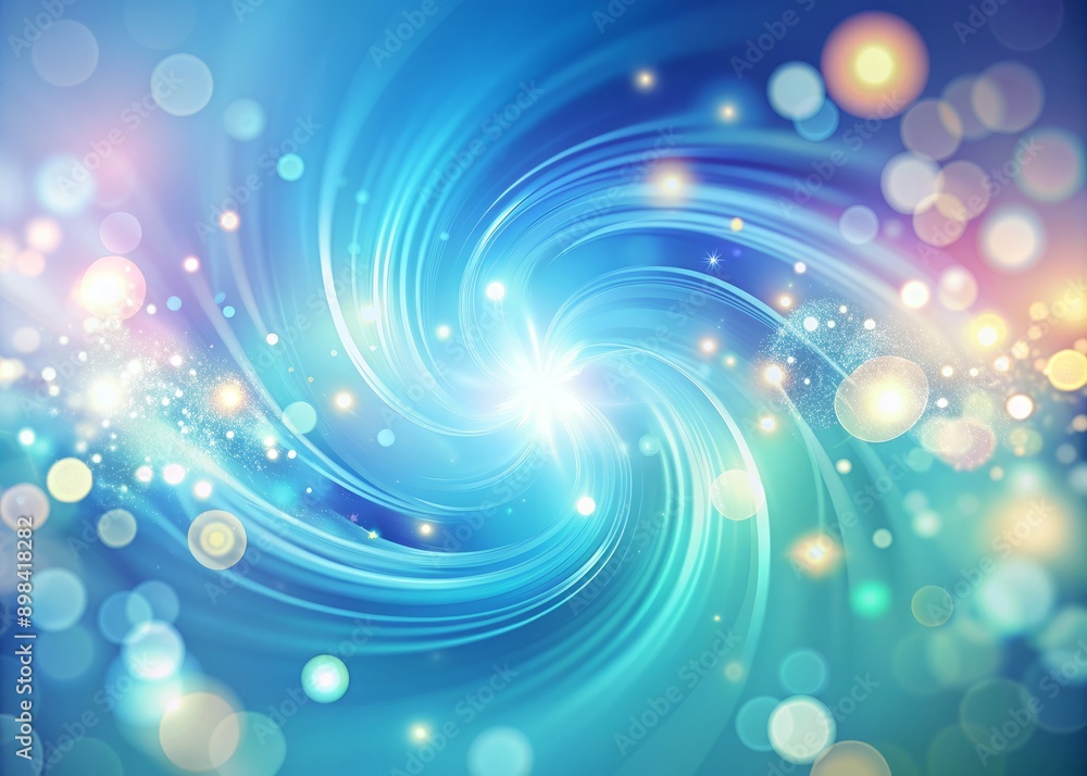 Vibrant blurred lights swirl on a serene light blue gradient abstract background, with a radiant high light in the middle, perfect for modern presentation designs. Vibrant blurred lights swirl on a serene light blue gradient abstract background, with a radiant high light in the middle, perfect for modern presentation designs.