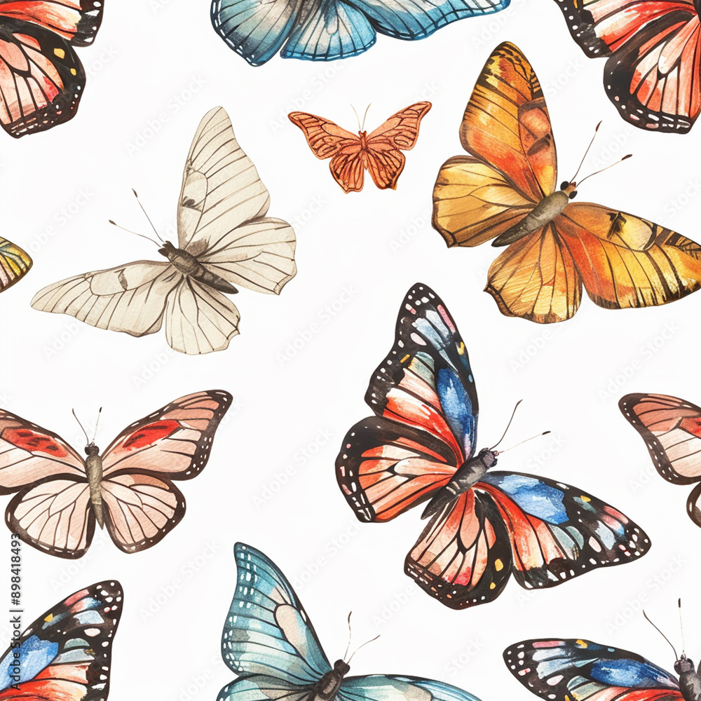 Butterflies and flowers and the sky Butterflies and flowers and the sky