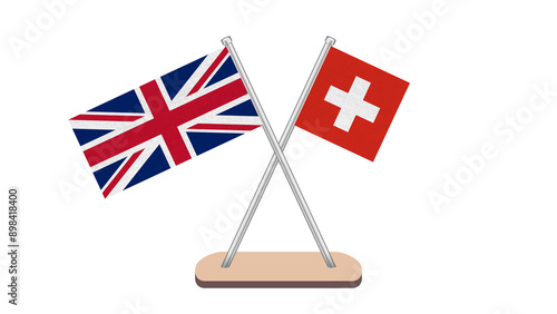 Switzerland UK ko United Kingdom Great Britain Flag