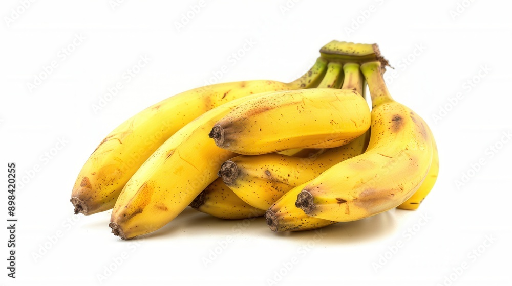 Fresh ripe golden yellow banana fruit isolated over plain background Fresh ripe golden yellow banana fruit isolated over plain background