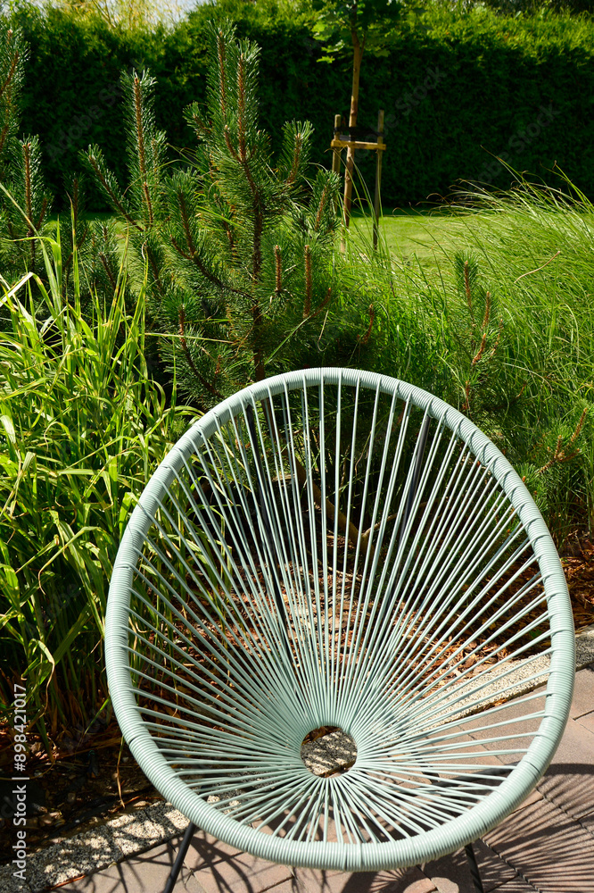 fotel wypoczynkowy retro, fotel żyłkowy w ogrodzie, fotel żyłkowy Acapulco, retro lounge armchair, Acapulco armchair, Outdoor Seating Areas with Acapulco Chairs