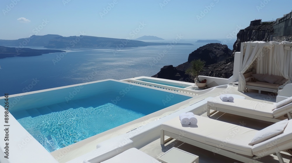 hotel swimming pool in grecce santorini hotel swimming pool in grecce santorini