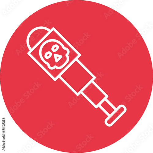 Pirate's Spyglass line circle icon