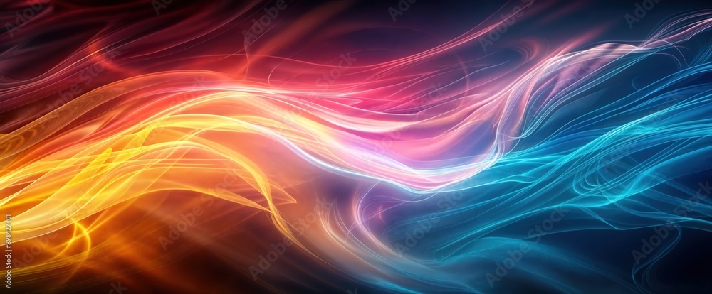 Abstract Energy Flow in Vibrant Hues Abstract Energy Flow in Vibrant Hues