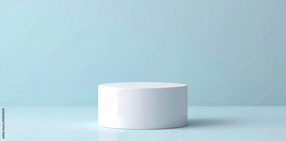 White cylinder podium background for product presentation with copy space White cylinder podium background for product presentation with copy space