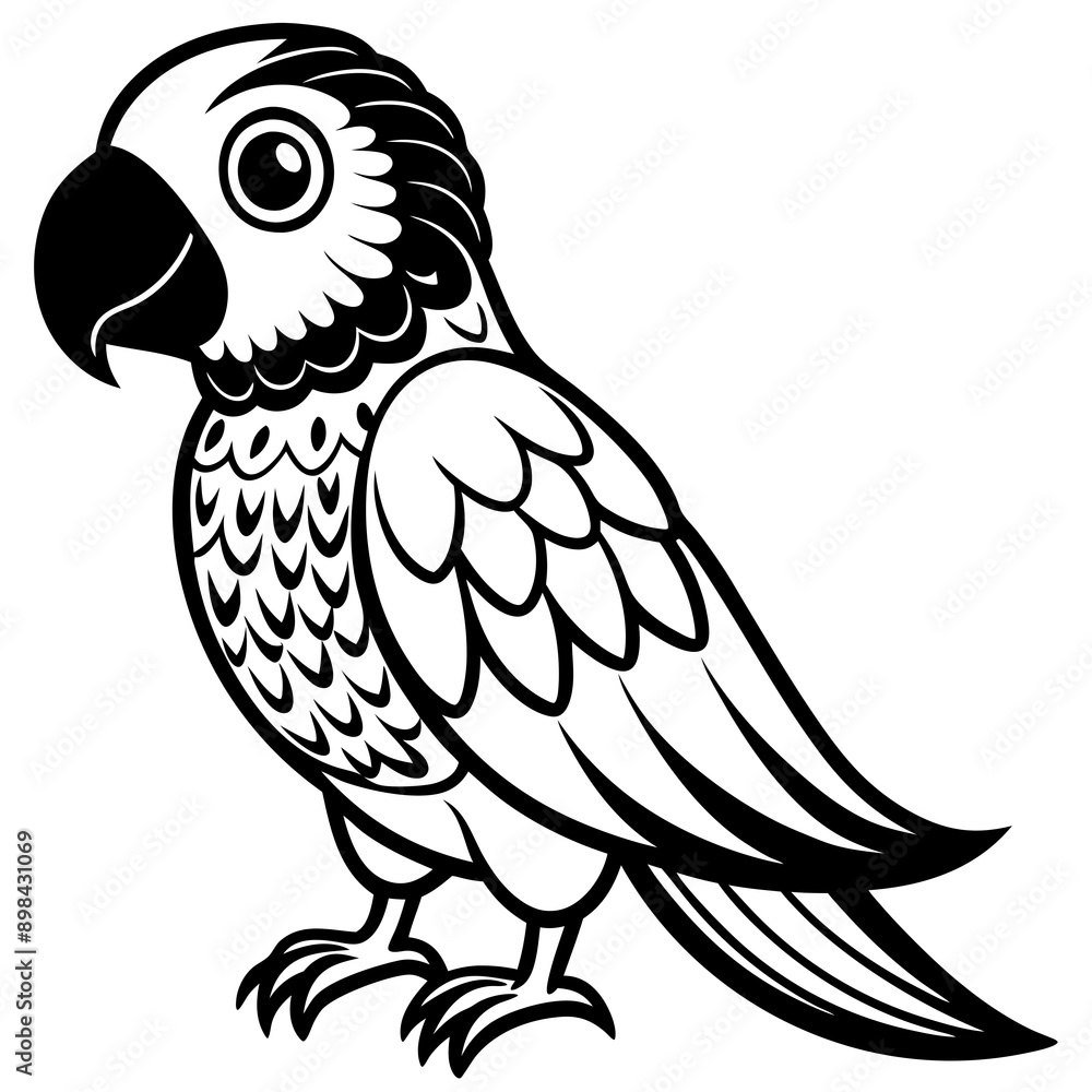 Fototapeta premium parrot icon 