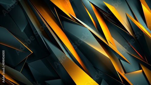 Wallpaper Mural Abstract background with intersecting triangles forming dynamic composition Torontodigital.ca