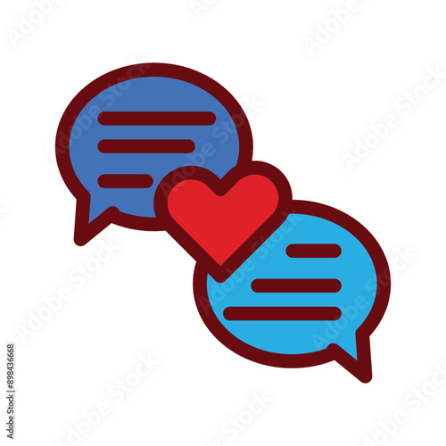 Flirt talk icon