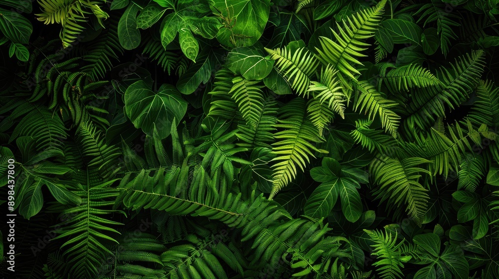 Foliage of ferns Foliage of ferns