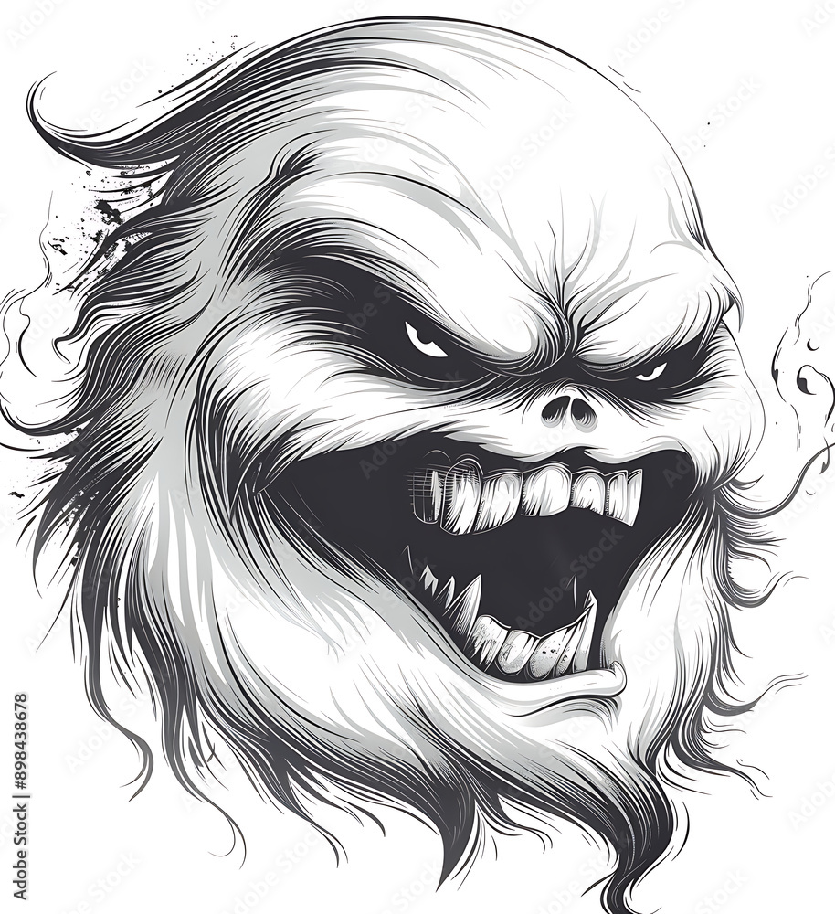 Fototapeta premium Halloween logo has elements such as pumpkins, ghosts, or other spooky elements with touches of orange, black, and purple to create a feel that suits the Halloween celebration.