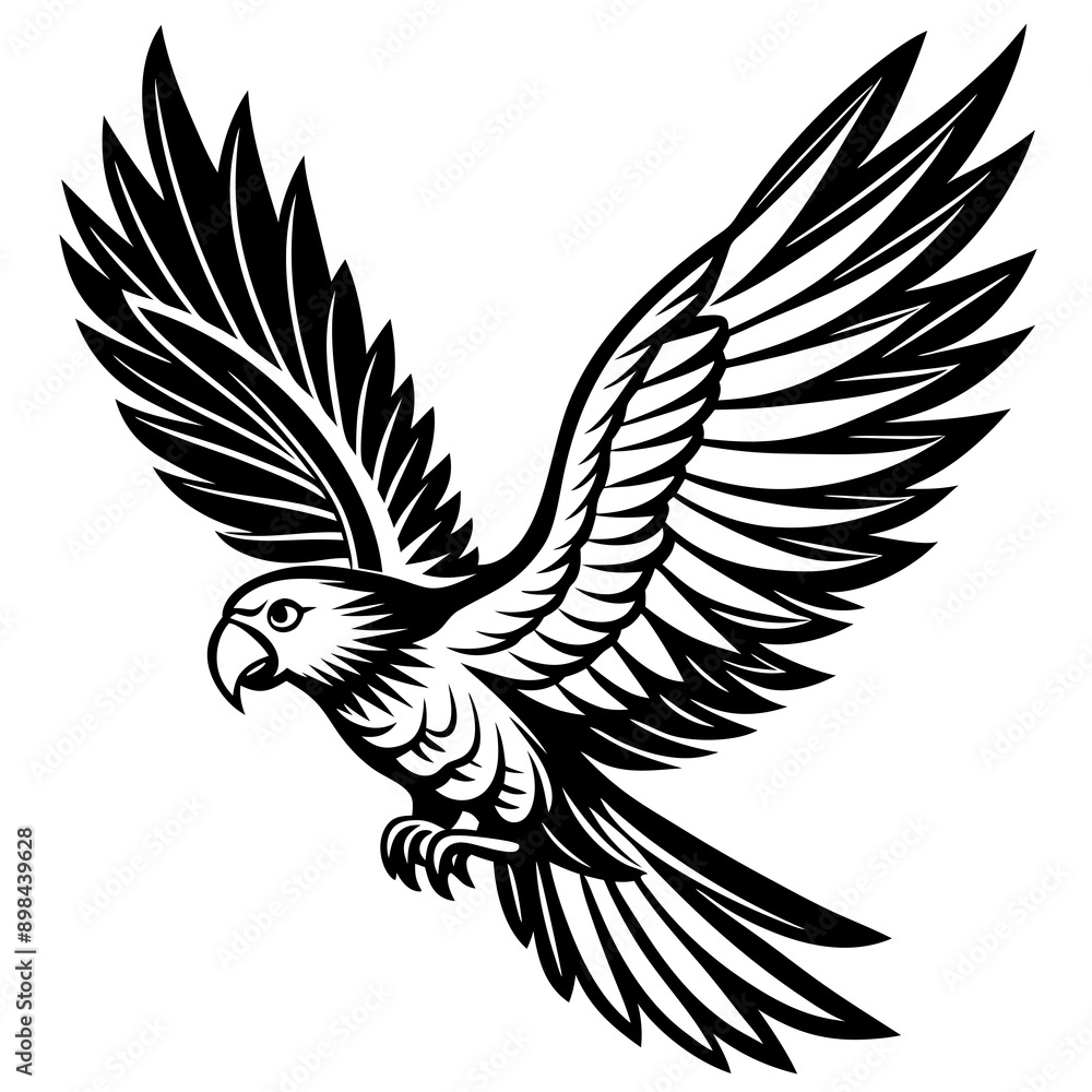 Fototapeta premium parrot vector