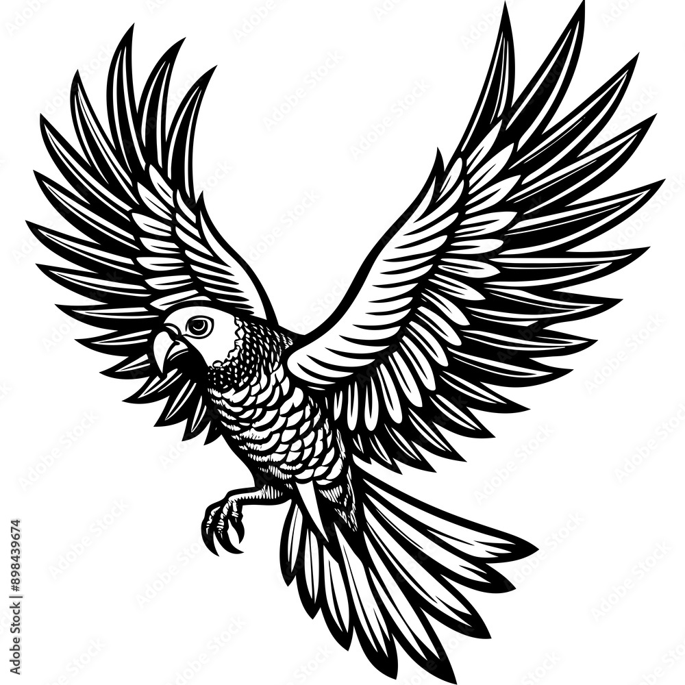 Fototapeta premium parrot vector