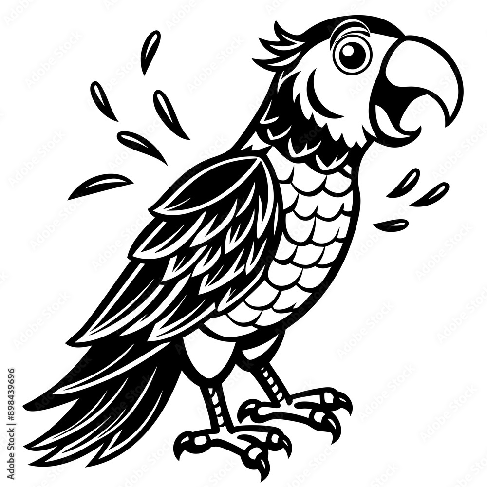 Fototapeta premium parrot vector