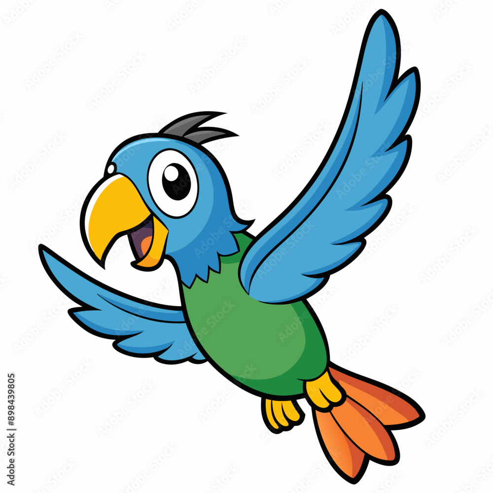 Fototapeta premium parrot vector