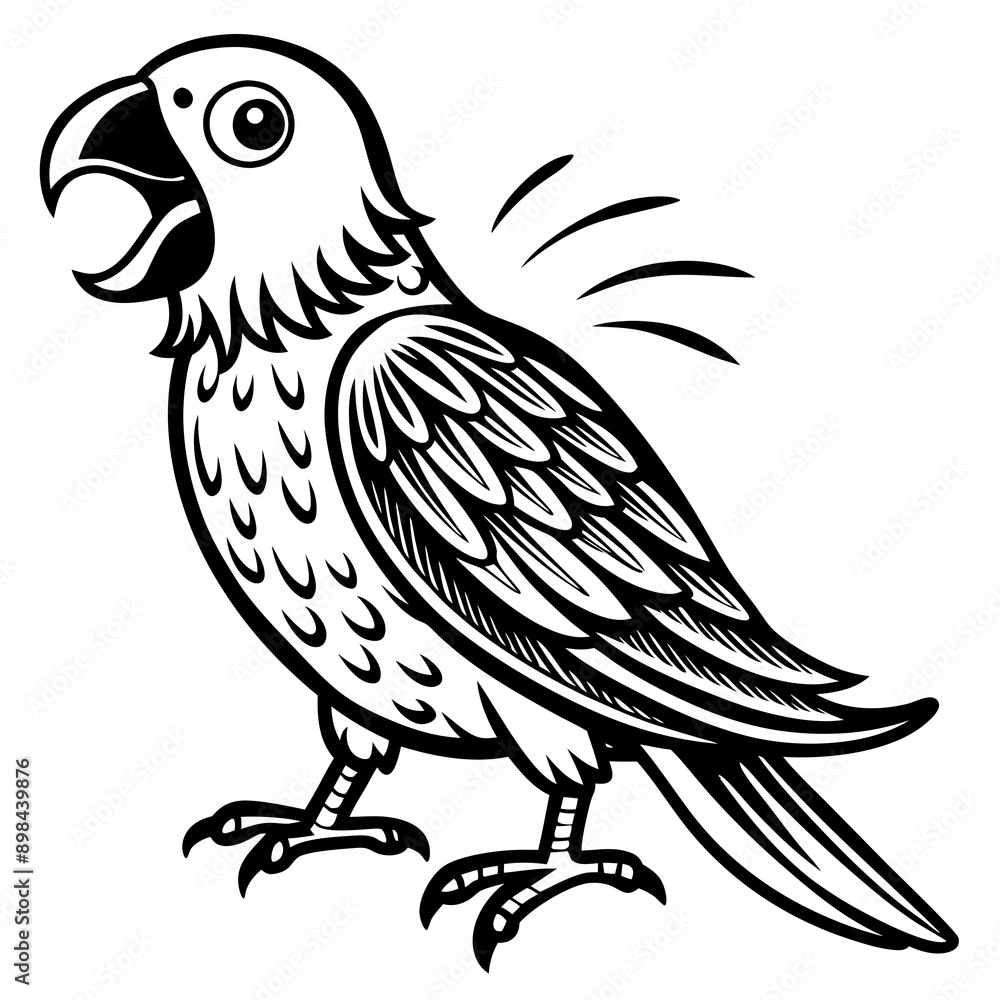 Obraz premium parrot vector