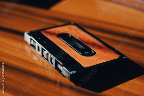 The nostalgia of the 90s, audio cassettes photo