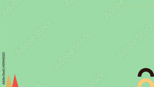 illustration of an soft green background with circles. a green background with a text that says the word on it flat color modern geometric background