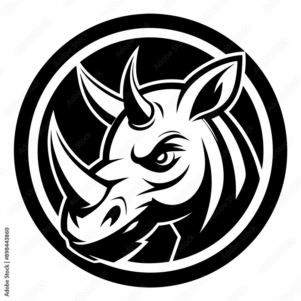 Rhinoceros head icon Rhinoceros head icon